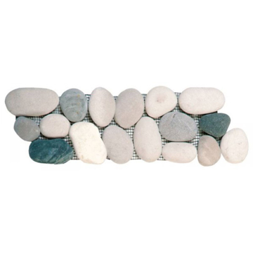 Picture of Bati Orient - Pebbles Rectified Matte Border White/Grey/Beige/Black