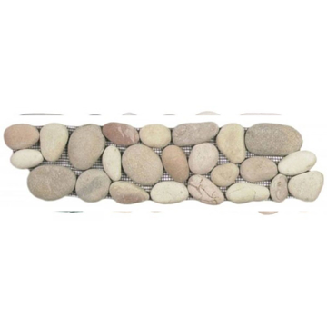 Picture of Bati Orient - Pebbles Rectified Matte Border White/Pink/Beige