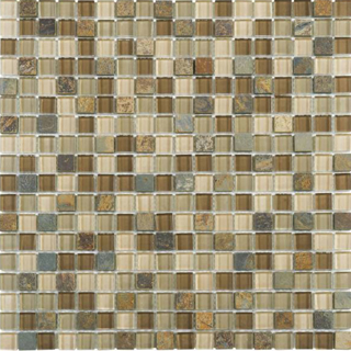 Picture of Bati Orient - Mix Mosaic 5/8 x 5/8 Beige Brown Slate Glass