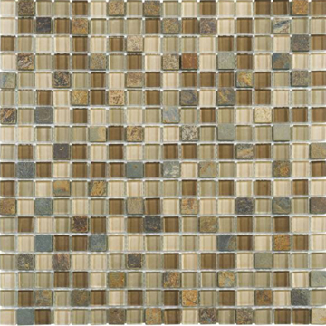 Picture of Bati Orient - Mix Mosaic 5/8 x 5/8 Beige Brown Slate Glass