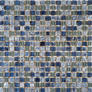Picture of Bati Orient - Mix Mosaic 5/8 x 5/8 Blue Glass Decor
