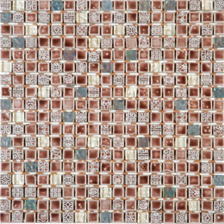 Picture of Bati Orient - Mix Mosaic 5/8 x 5/8 Caramel Glass Decor