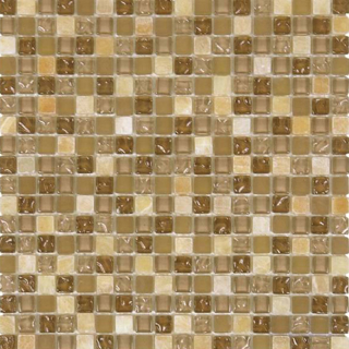 Picture of Bati Orient - Mix Mosaic 5/8 x 5/8 Onyx Marble Beige Matte Glossy Glass