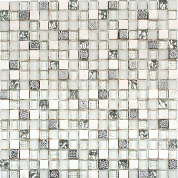 Picture of Bati Orient - Mix Mosaic 5/8 x 5/8 White Grey Glass