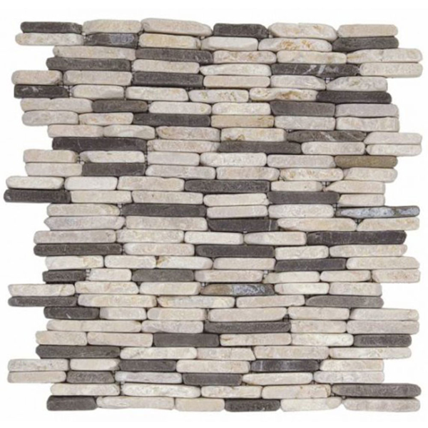 Picture of Bati Orient - Marble Stacked Brick White Grey