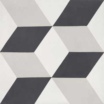 Picture of Bati Orient - Cement Tiles Modern Off White Antracite