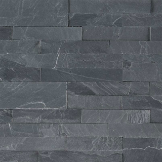 Picture of MS International-Stacked Stone Peel and Stick Mosaic Midnight Ash