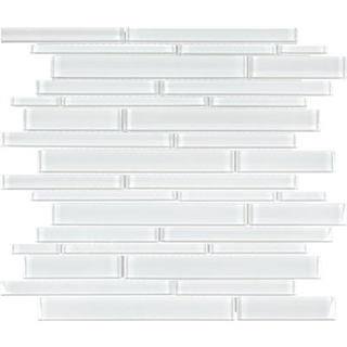 Picture of Anatolia Tile & Stone - Bliss Element Random Strip Mosaic Ice