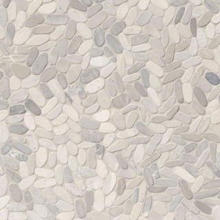 Picture of MS International - Rio Lago Pebble Mosaics 12 X 12 Tumbled Sliced Pebble Truffle