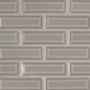 Picture of MS International - Highland Park Mosaic 2 x 6 Dove Gray