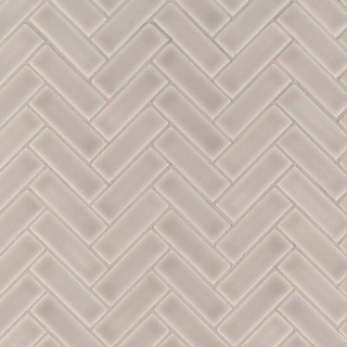 Picture of MS International - Highland Park Mosaic Herringbone Portico Pearl