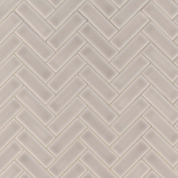 Picture of MS International - Highland Park Mosaic Herringbone Portico Pearl