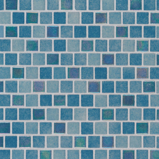 Picture of MS International - Glass Mosaic 1 x 1 Staggered Carribean Reef