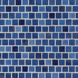Picture of MS International - Glass Mosaic 1 x 1 Staggered Hawaiian Blue