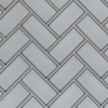 Picture of MS International - Glass Mosaic Herringbone Ice Bevel