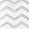 Picture of MS International - Marble Mosaic Chevron Bianco Dolomite