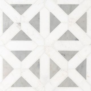 Picture of MS International - Marble Mosaics Geometrica Bianco Dolomite Geometrica