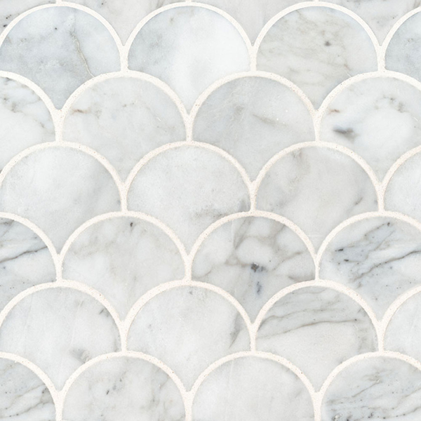 Picture of MS International - Marble Mosaics Other Polished Calacatta Blanco Scallop