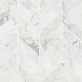 Picture of MS International - Marble Mosaics Other Honed Calacatta Cressa Leaf Pattern