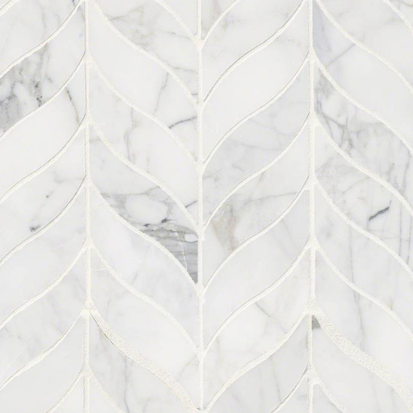 Picture of MS International - Marble Mosaics Other Honed Calacatta Cressa Leaf Pattern