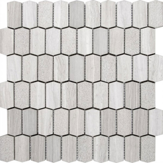 Picture of Bati Orient - Limestone Hexagon Multi Finish Grey
