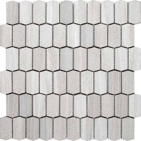 Picture of Bati Orient - Limestone Hexagon Multi Finish Grey