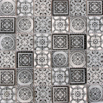 Picture of Bati Orient - Glass Patchwork White Grey Mix