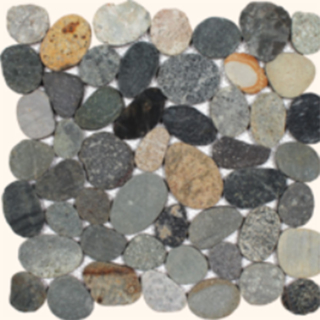 Picture of Tesoro - Ocean Stones Sliced Mosaic Java