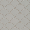 Picture of MS International - Retro Mosaic Glossy Gray Scallop