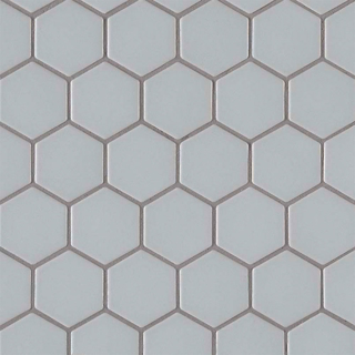 Picture of MS International - Retro Mosaic Matte Gray Hexagon