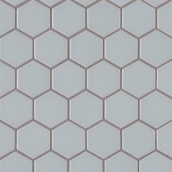 Picture of MS International - Retro Mosaic Matte Gray Hexagon