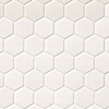 Picture of MS International - Retro Mosaic Matte White Hexagon