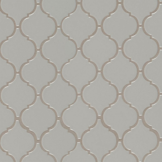 Picture of MS International-Retro Mosaic Glossy Gray Arabesque