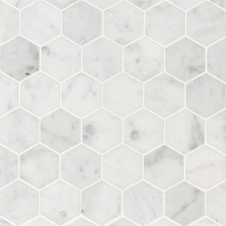 Picture of MS International - Marble Mosaics Hexagon 2 x 2 Honed Carrara White