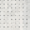 Picture of MS International - Marble Mosaics Basketweave Honed Carrara White