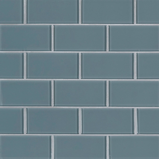 Picture of MS International - Glass Mosaic 2 x 4 Harbor Gray