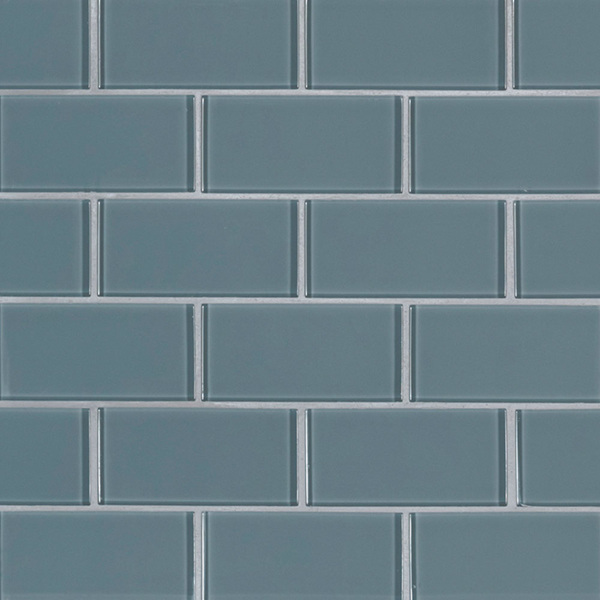 Picture of MS International - Glass Mosaic 2 x 4 Harbor Gray