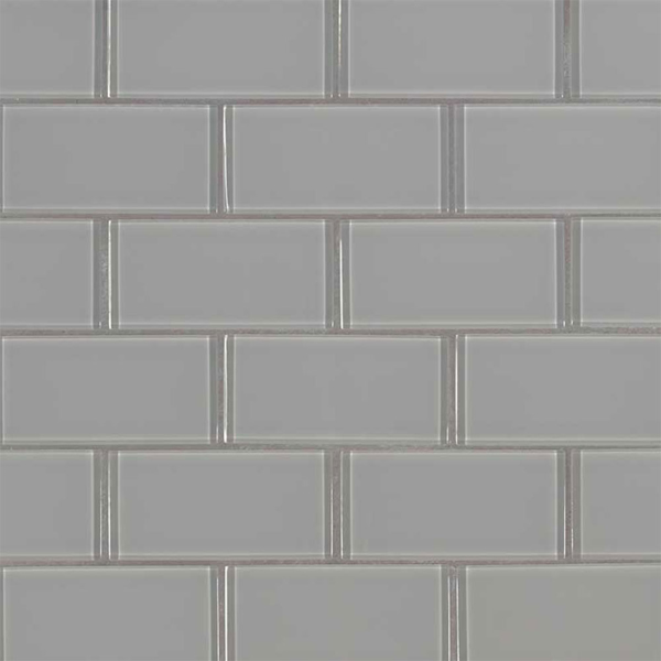 Picture of MS International - Glass Mosaic 2 x 4 Oyster Gray