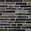 Picture of MS International - Glass Mosaic Interlocking 12 x 12 Grigio Lagoon