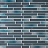 Picture of MS International - Glass Mosaic Interlocking 12 x 12 Harbor Celeste