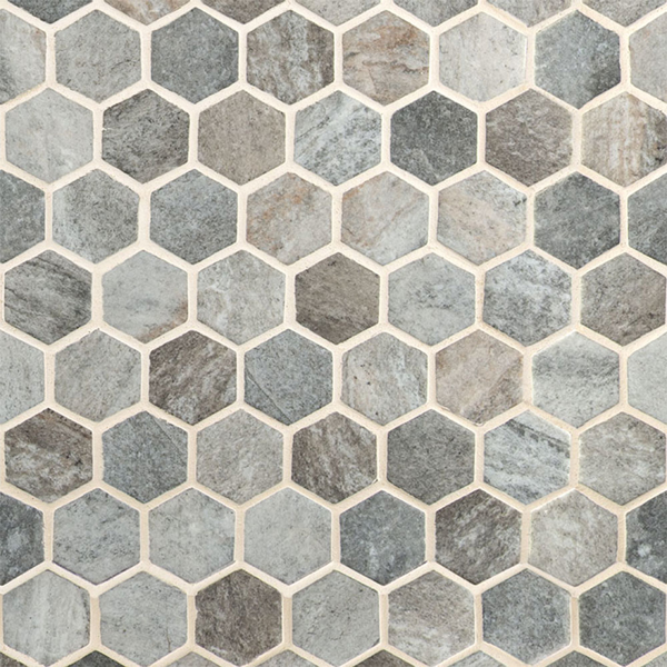 Picture of MS International - Glass Mosaic Hexagon Stonella Hex