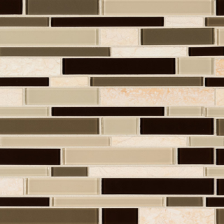 Picture of MS International - Decorative Blends Mosaic Interlocking 12 x 12 Sonoma Valley