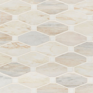 Picture of MS International - Marble Mosaics Other Polished Angora Elongated Octagon