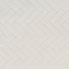 Picture of MS International - Retro Mosaic Glossy White Herringbone