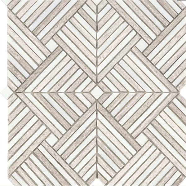 Picture of Emser Tile - Alluro Mosaic Mini Palace Cream