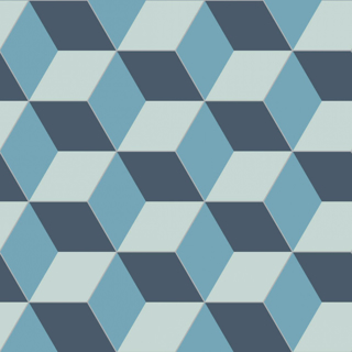 Picture of Bisazza Mosaico - Cementiles Decorations Hex Cubic Pacific