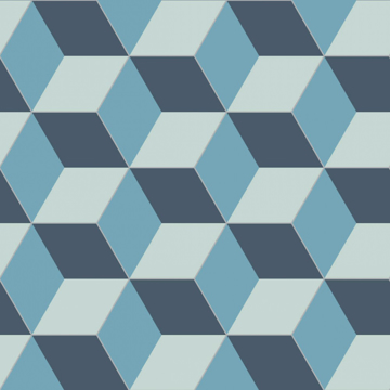 Picture of Bisazza Mosaico - Cementiles Decorations Hex Cubic Pacific