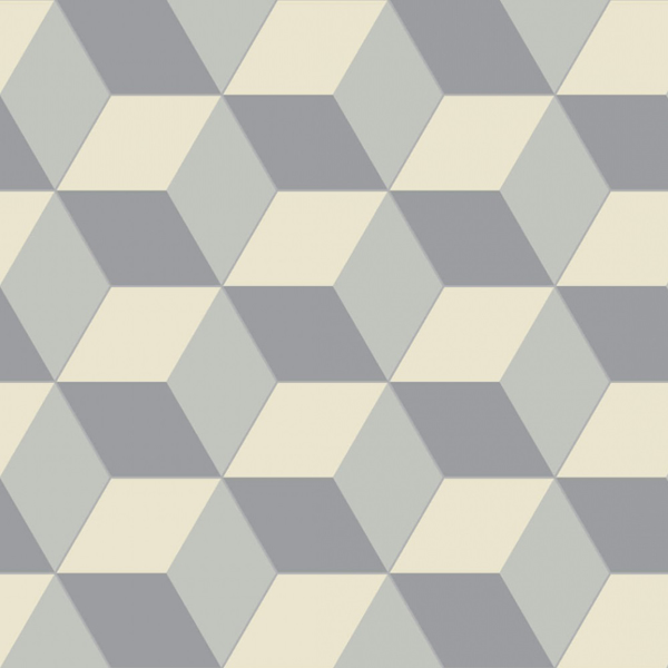 Picture of Bisazza Mosaico - Cementiles Decorations Hex Cubic Platino
