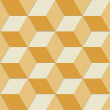 Picture of Bisazza Mosaico - Cementiles Decorations Hex Cubic Sun