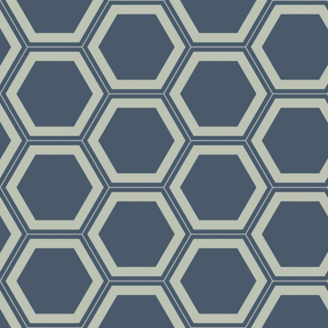 Picture of Bisazza Mosaico - Cementiles Decorations Hex Honey Avio